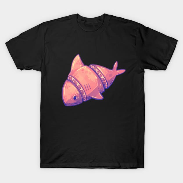 Pink Lemonade Shark T-Shirt by Claire Lin